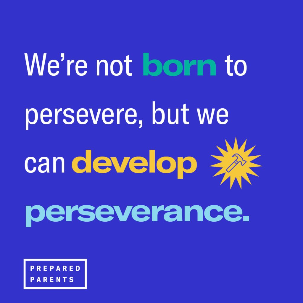 We're not born to persevere, but we can develop perseverance