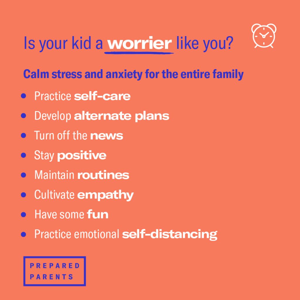 ¿Tu hijo se preocupa como tú? Calmar el estrés y la ansiedad para toda la familia.